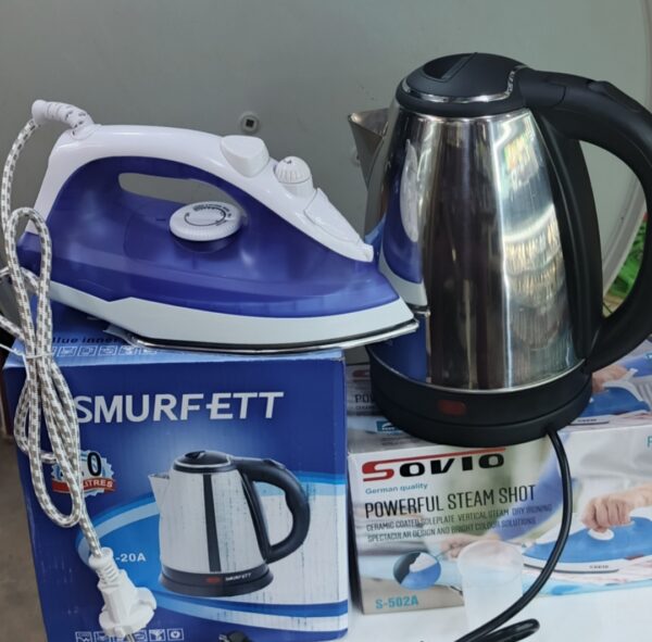 FB FER à REPASSER + BOUILLOIRE: 10.000 FCFA