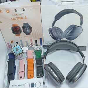 Smart Watch LAXASFIT Ultra3 + Casque P9 Pro max