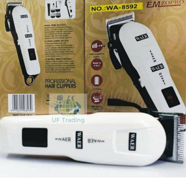 WAER 8592 (4) Tondeuse Rechargeable WAER WA-8592